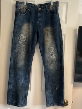 ⭐️⭐️ RARE Men’s Imperious Map All Over Jeans - size 34x32